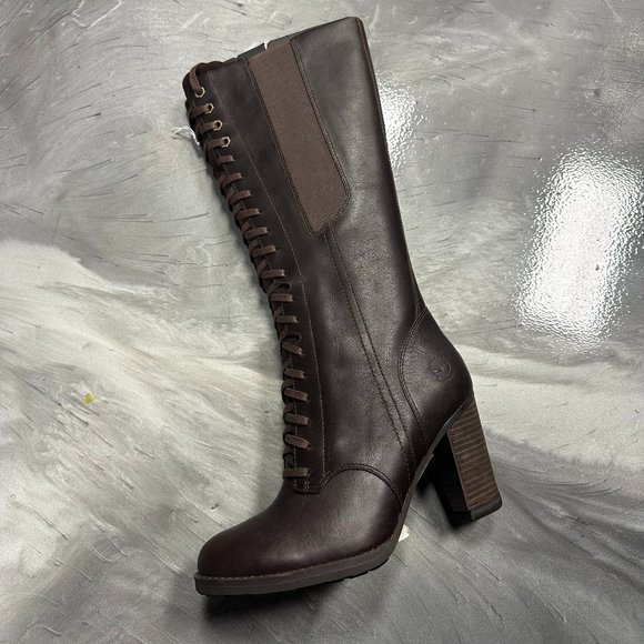 *SALE* Timberland EK Stratham Brown Leather Long Winter boots